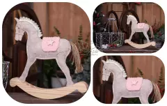 Koník houpací růžový