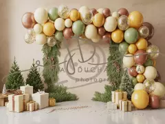 Fotopozadí - CHRISTMAS GARLAND 17