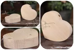 Srdíčko dřevěné 1ks 18cm