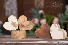 Srdce - výřez ze starého dřeva  8cm