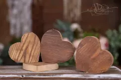Srdce - výřez ze starého dřeva  10,5cm