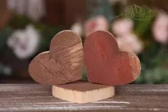 Srdce - výřez ze starého dřeva 9,5cm