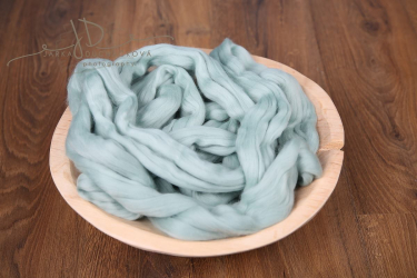 JD PHOTOGRAPHY  MERINO vlna - česanec - šedomodrá