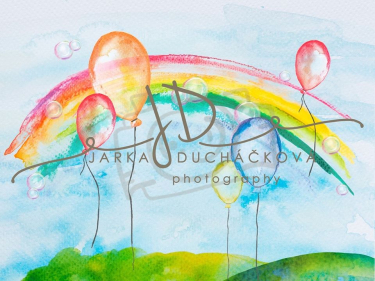 JD PHOTOGRAPHY  Fotopozadí - AKVAREL - UNICORN 7