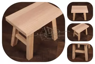 Stolička / židlička dřevěná dětská