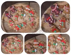 Ozdoby  - Perníčci - mix 12ks
