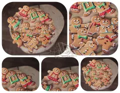 Ozdoby dřevěné - Perníčci - mix 3ks sada