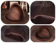 Mísa hnědý - SRDCE 42cm