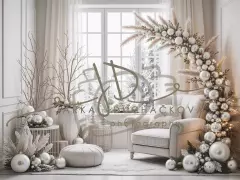 Fotopozadí - Bílá scéna zimní 2