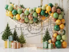 Fotopozadí - CHRISTMAS GARLAND 2