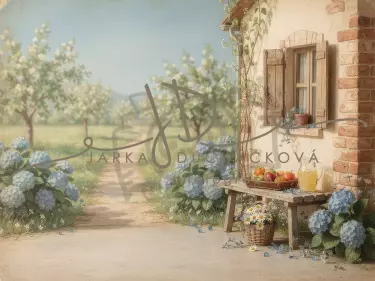 Domek s hortenziemi 2