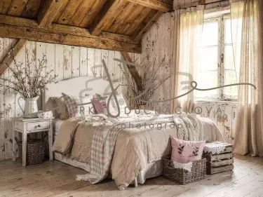 Fotopozadí - Jarní  pokoj v chalupě 2