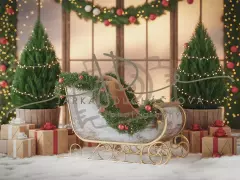 Fotopozadí - Vánoční sáně 2