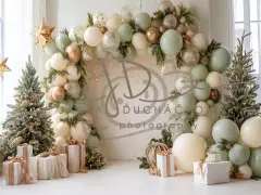 Fotopozadí - CHRISTMAS GARLAND 20