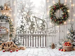 Fotopozadí - Zasněžená přírodní scéna 21