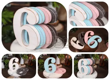 JD PHOTOGRAPHY  Číslo 6 KLASIK 25cm