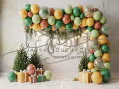 Fotopozadí - CHRISTMAS GARLAND 23