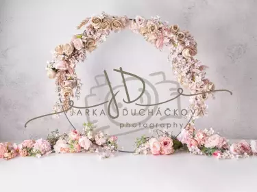 JD PHOTOGRAPHY  Fotopozadí - Květinový KRUH 1