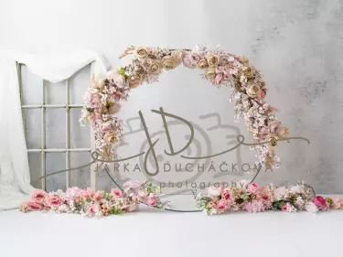 JD PHOTOGRAPHY  Fotopozadí - Květinový KRUH 3
