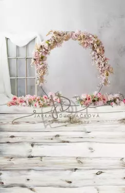 JD PHOTOGRAPHY  Fotopozadí SPOJENÉ - Květinový KRUH 4