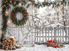 Fotopozadí - Zasněžená přírodní scéna 24