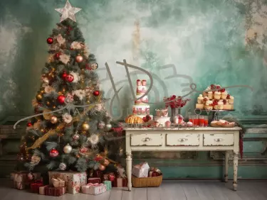 JD PHOTOGRAPHY  Fotopozadí - VINTAGE CHRISMAS 37