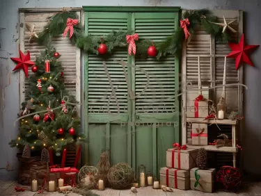 JD PHOTOGRAPHY  Fotopozadí - VINTAGE CHRISMAS 60