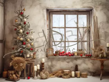 JD PHOTOGRAPHY  Fotopozadí - VINTAGE CHRISMAS 74