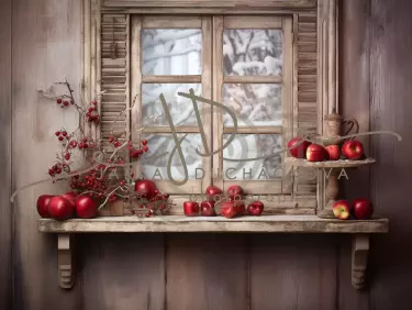 JD PHOTOGRAPHY  Fotopozadí - CHRISMAS VINTAGE 89