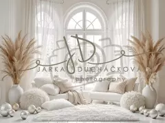 Fotopozadí - Bílá scéna zimní 25