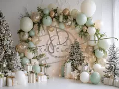 Fotopozadí - CHRISTMAS GARLAND 25