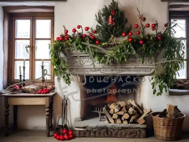 JD PHOTOGRAPHY  Fotopozadí - CHRISMAS VINTAGE 102