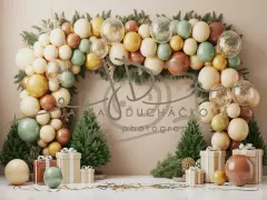 Fotopozadí - CHRISTMAS GARLAND 26