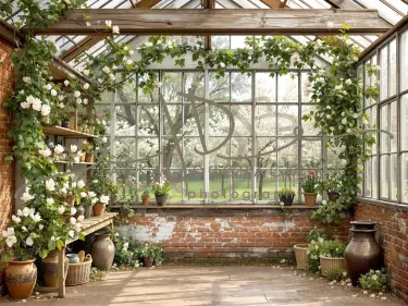 Fotopozadí - Jarní skleník 26