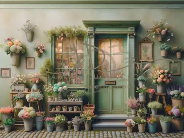 JD PHOTOGRAPHY  Fotopozadí - FLOWER SHOP 4