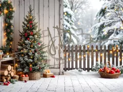 Fotopozadí - Zasněžená přírodní scéna 29