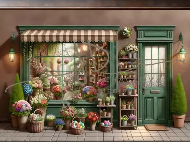 JD PHOTOGRAPHY  Fotopozadí - FLOWER SHOP 17