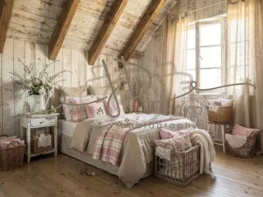 Fotopozadí - Jarní  pokoj v chalupě 3