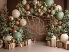 Fotopozadí - CHRISTMAS GARLAND 30