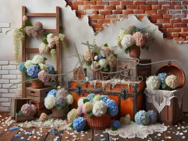 JD PHOTOGRAPHY  Fotopozadí - HORTENZIE 15