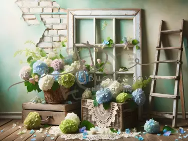 JD PHOTOGRAPHY  Fotopozadí - HORTENZIE 18