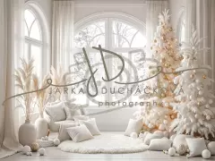 Fotopozadí - Bílá scéna zimní 31