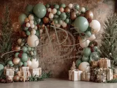 Fotopozadí - CHRISTMAS GARLAND 31