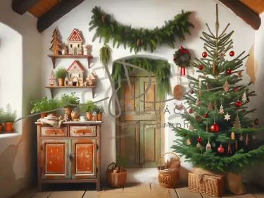 JD PHOTOGRAPHY  Fotopozadí - CHRISMAS VINTAGE 404