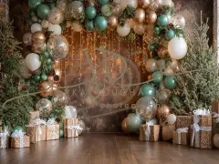 Fotopozadí - CHRISTMAS GARLAND 33