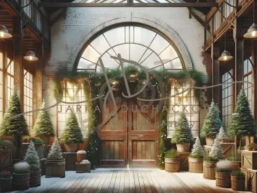 JD PHOTOGRAPHY  Fotopozadí - CHRISMAS VINTAGE 441