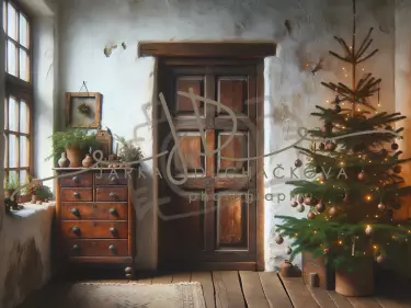 JD PHOTOGRAPHY  Fotopozadí - CHRISMAS VINTAGE 475