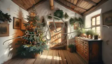 JD PHOTOGRAPHY  Fotopozadí - CHRISMAS VINTAGE 481