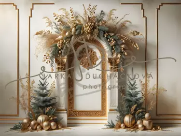 JD PHOTOGRAPHY  Fotopozadí - GOLDEN CHRISTMAS 81