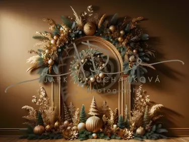 JD PHOTOGRAPHY  Fotopozadí - GOLDEN CHRISTMAS 91